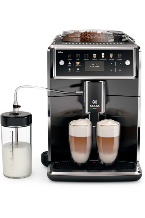 Saeco Sm7580/00 Xelsis Machine à Café Automatique, 12 Spécialités Café (écran Led Avec Touches De Sélection Directes, 6 Profils Utilisateurs) Noir
