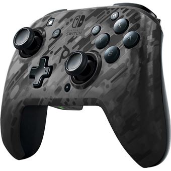 Manette Nintendo Switch sans fil Pdp Faceoff Deluxe Camouflage Noir