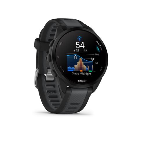 Montre connect e Garmin Forerunner 165 Noir avec bracelet Noir et