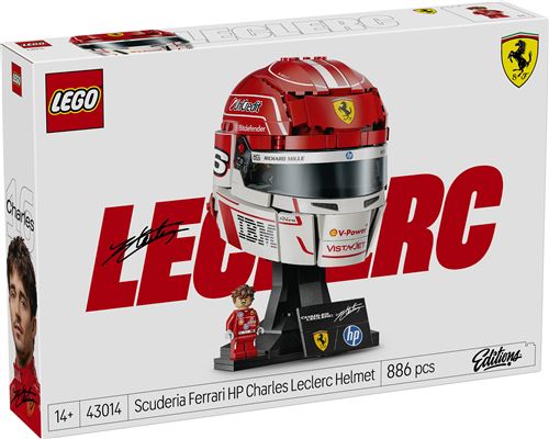 LEGO Editions Scuderia Ferrari HP Casque de Charles Leclerc 43014 - vue 2