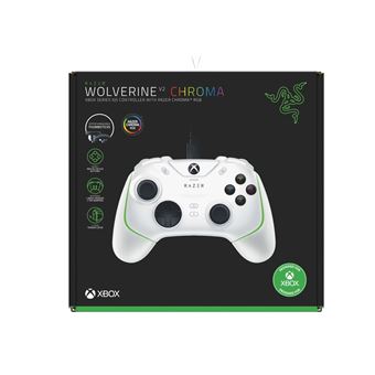 Manette filaire Razer Wolverine V2 Chroma Blanc pour Xbox Series
