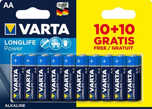 PACK de 20 PILES AA