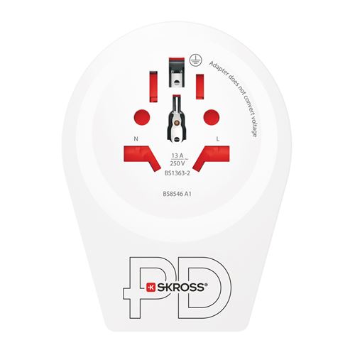 Adaptateur World to Europe+Sortie Typ C 20 WATTS