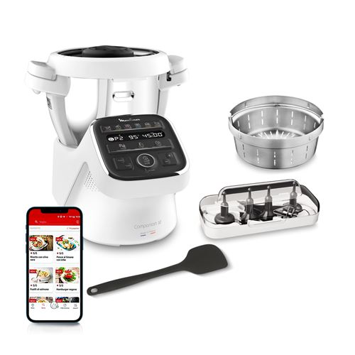 Robot Cuiseur Multifonctions Moulinex Companion Xl Hf80Db10 1550 W Blanc