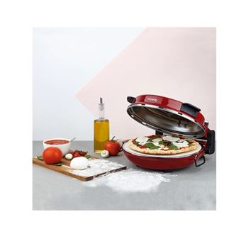 HKoeNIG NAPL350 - Four a Pizza Napoletana - Jusqu'a 350°C - 32cm - 1200W - Minuteur - Plaque de cuisson en pierre céramique