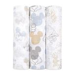 Coffret de naissance Disney Lot de 3 maxi-langes Mickey et Minnie