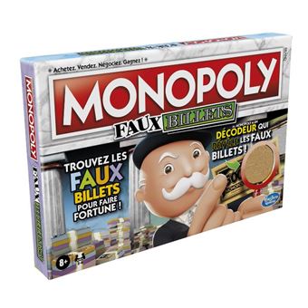 Jeu classique Hasbro Gaming Monopoly Faux Billets