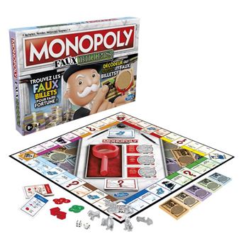 Jeu classique Hasbro Gaming Monopoly Faux Billets