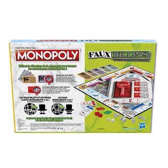 Jeu classique Hasbro Gaming Monopoly Faux Billets