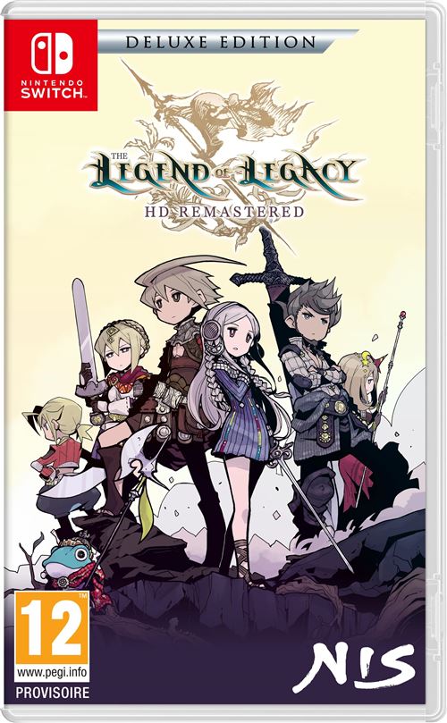 Pochette avant du jeu The Legend of Legacy HD Remastered Edition Deluxe Nintendo Switch