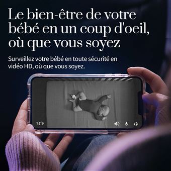 Babyphone Owlet Cam Vidéo HD Blanc