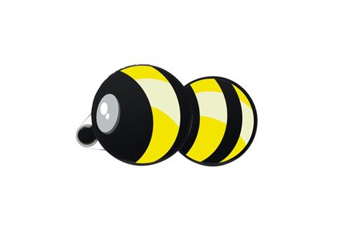 HERMA roller de colle Klebebiene , look abeille, ruban 15 m