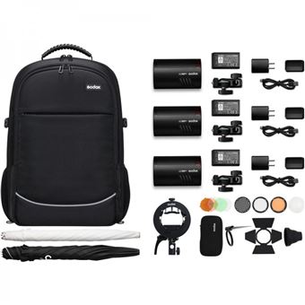 AD100Pro Kit3 - Three flash backpack kit (3xAD100Pro & accessories)