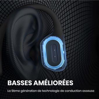 Casque sport sans fil Shokz OpenRun Pro Bluetooth avec réduction du bruit Rose