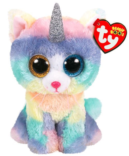 Ty Multicolore Peluche Beanie Boo's Small Heather