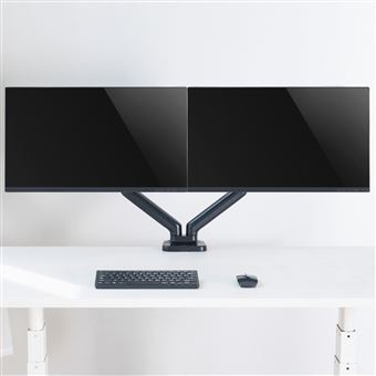 Double bras support articulé pour moniteur T'n'b Noir