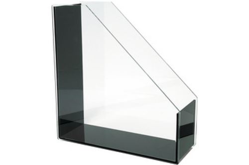 WEDO porte-revues en acryliquee , A4, transparent/noir,