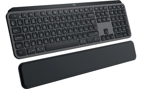 Logitech MX Keys Clavier rétroéclairé sans fil Bluetooth LE QWERTZ Suisse commutateur : commutateurs à clé à ciseaux avec Palm Rest - vue 3