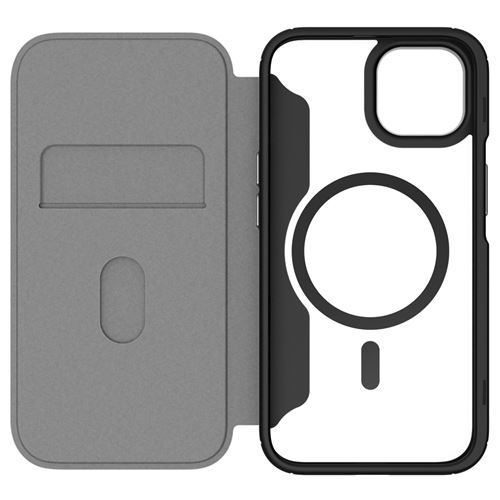 Etui Folio Hybrid Fold + Snap Qdos Pour iPhone 14 Plus Transparent
