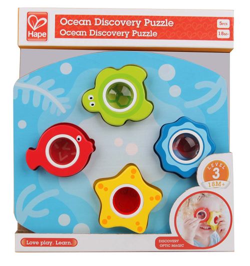 Puzzle 5 pièces Loupe océan Hape
