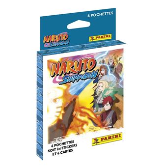 Jeu de cartes Panini Naruto Shippuden Blister 6 pochettes