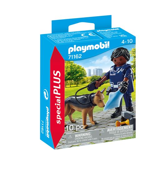 Policier Chien Recherche 71162 Playmobil La Boîte - vue 4