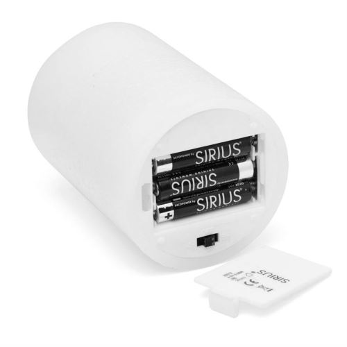 Sirius Sara Bougie LED rechargeable blanche, Ø7,5x H15cm