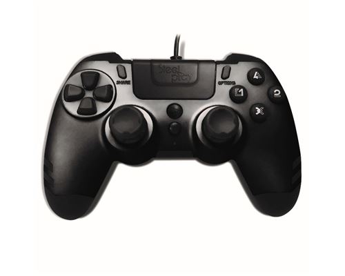 Manette Gaming filaire pour PS4 Steelplay MetalTech Noir