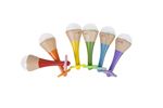Maracas colorés en bois Shok ID Modèle aléatoire