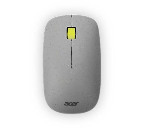 Acer Vero Macaron AMR020 - Muis - rechts- en linkshandig - optisch - 3 knoppen - draadloos - 2.4 GHz - grijs - detailhandel