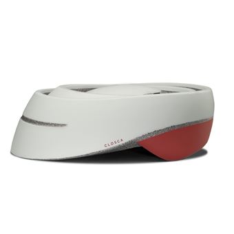 Casque de vélo pliable Closca Loop Taille L Blanc et Rouge