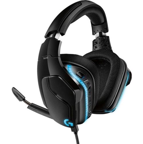 Micro-casque gaming Logitech G635 7.1 Lightsync Noir