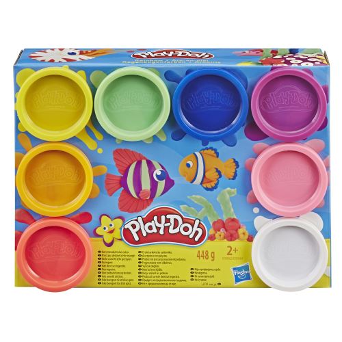 Plad Multicolore Pâte À Modeler Play Doh 8 Pots Arc-En-Ciel Modèle Aléatoire