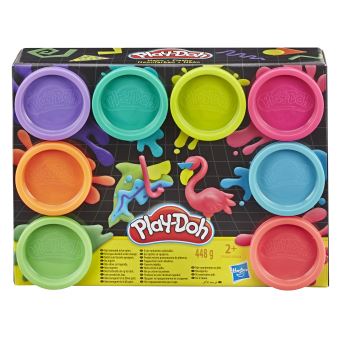 Pâte à modeler Play Doh 8 Pots Arc-en-ciel Modèle aléatoire