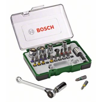Coffret clé à cliquet Bosch 27 pièces - Clés et douilles - Achat & prix