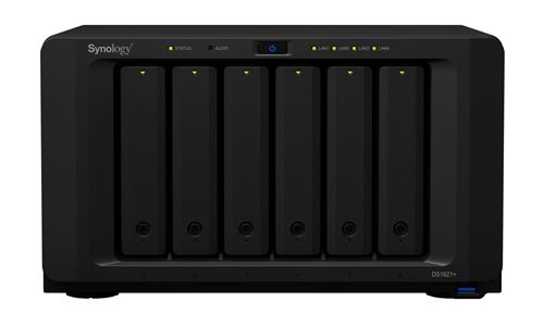 Serveur NAS Synology DiskStation DS1621+ 6 baies 4 Go Noir
