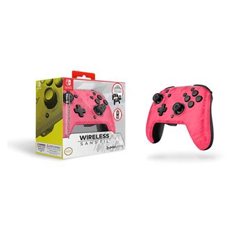 Manette Nintendo Switch sans fil Pdp Faceoff Deluxe Camouflage Rose