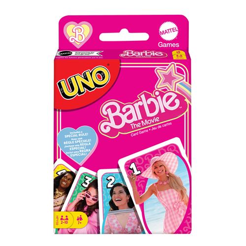 Mattel Barbie The Movie jeu de cartes UNO- - Cartes &agrave; jouer