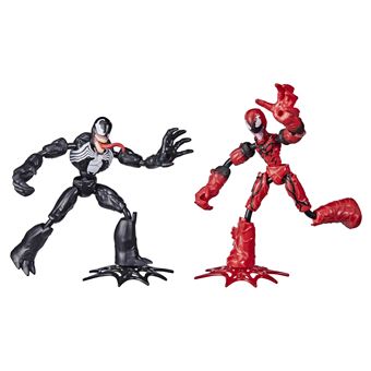 Pack de 2 figurines Spiderman Bend and Flex Carnage Venom