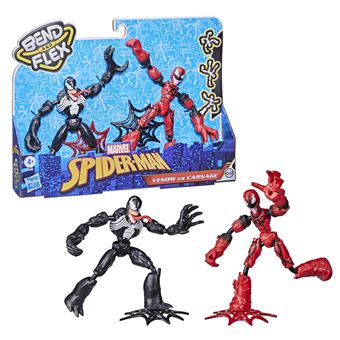 Pack de 2 figurines Spiderman Bend and Flex Carnage Venom