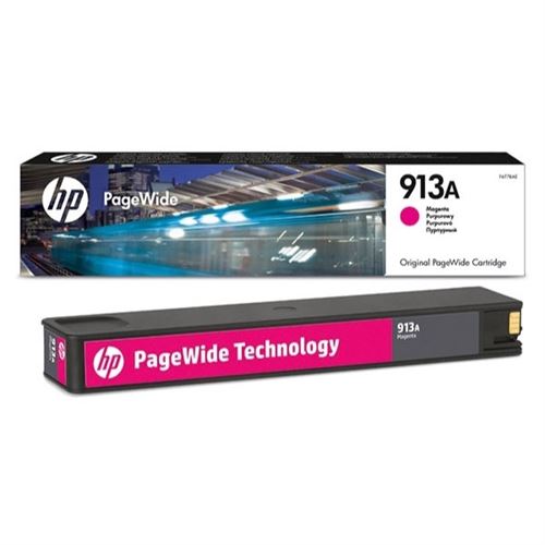 HP 913A - Magenta - original - PageWide - cartouche d'encre - pour PageWide 352, 377, MFP 377; PageWide Pro 452, 477, 552, 577, MFP 477