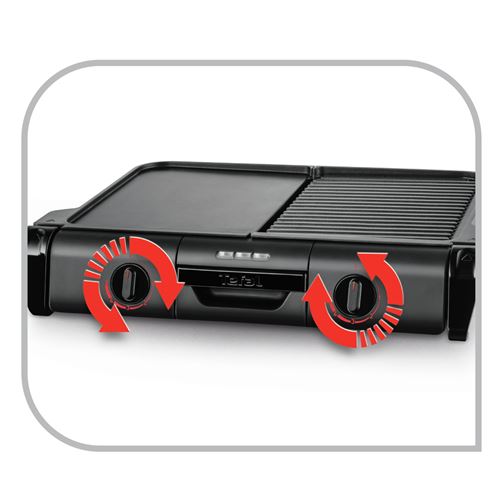 27€66 sur Grill 2 en 1 Tefal Family Flavor TG804D14 2400 W Tefal TG804D14 Barbecue Électrique BBQ Family Flavor 2 en 1