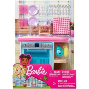 Playset Barbie Mobilier de poupée Lave-vaisselle - Poupée