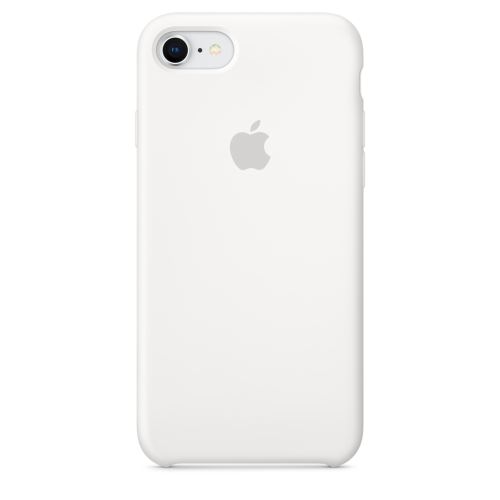 Coque en silicone Apple Blanche pour iPhone 7, 8 et SE