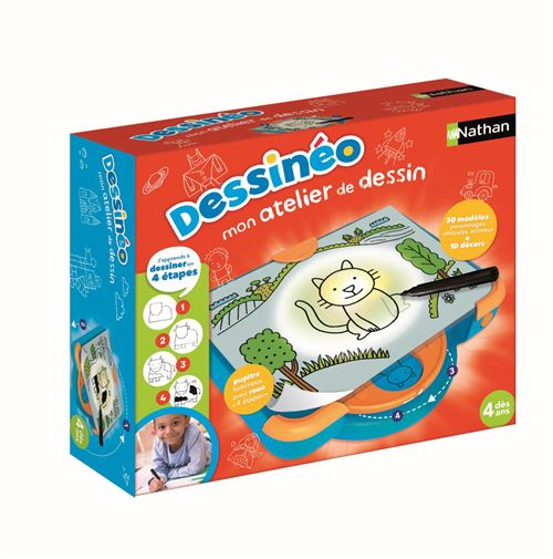 Tablette à Dessin Nathan Dessinéo 2.0 – Apprendre à Dessiner Pas à Pas, Dès 4 Ans - vue 2