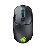 ROCCAT Kain 200 AIMO - Souris - optique - 6 boutons - sans fil, filaire - 2.4 GHz, USB 2.0 - noir