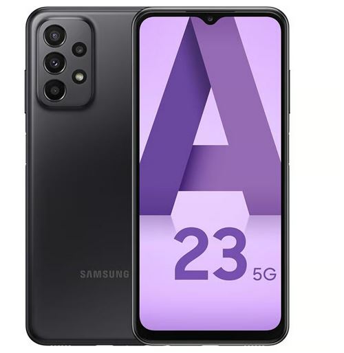 Smartphone Samsung Galaxy A23 6.6 5G Double SIM 128 Go Noir Reconditionné