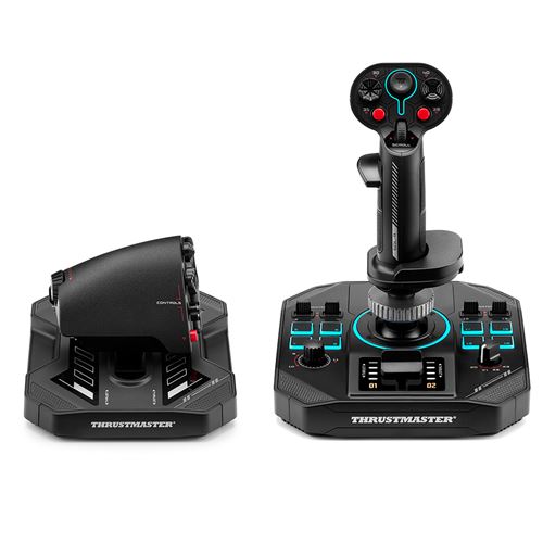 Joystick Thrustmaster SOL-R 4 HOTAS + manette des gaz Noir