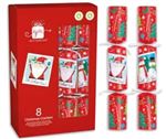 Boîte de 8 crackers Personnages de Noël Tom Smith Esprit Papier