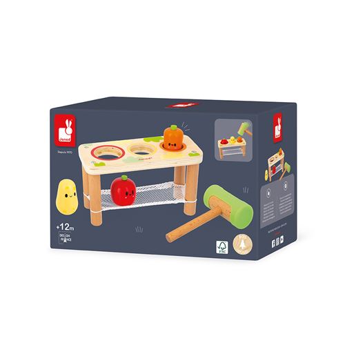 Janod - Tap Tap Légumes, Multicolor